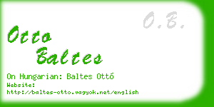 otto baltes business card